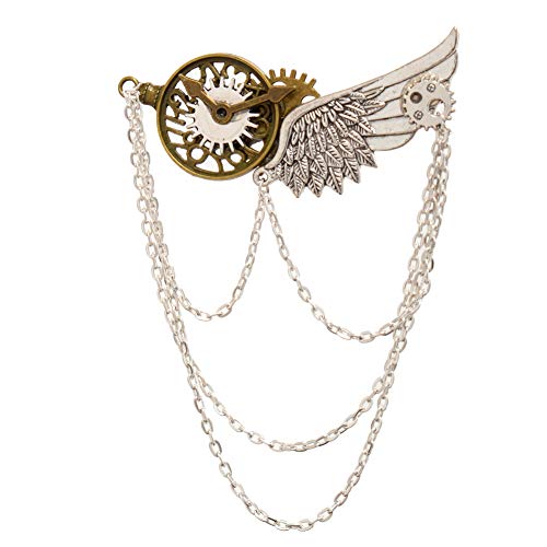 BLESSUME Vintage Retro-Legierung Brosche Steampunk viktorianischen Brosche (V) von BLESSUME