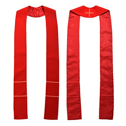 BLESSUME Kirche Pastor Mass Stole (Rot) von BLESSUME