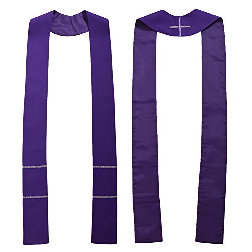 BLESSUME Kirche Pastor Mass Stole (Lila) von BLESSUME