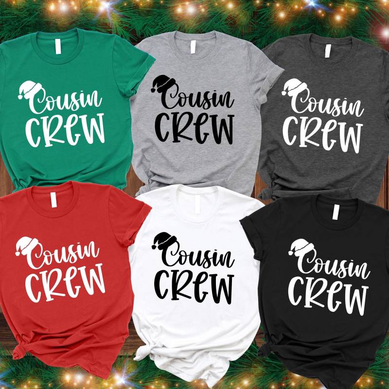 Cousin Crew Weihnachtshemd, Weihnachten Santa Hemd, Weihnachtsbaum Frohe Süsses Familienhemd von BLGDesignLab