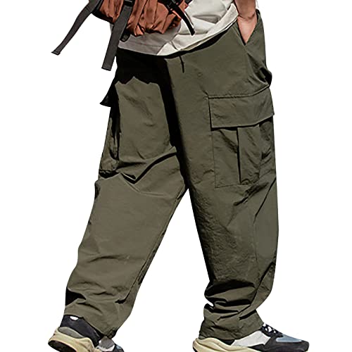 BLIBUNALA Herren Cargo Hose Lang Stylisch Pants Hosen Lässige Arbeitshose Sport Trainingshose Casual Herren Hose Basic Arbeitshosen Klassisch Sweatpants Mode Herrenhose Oversize Laufhose Wanderhose von BLIBUNALA