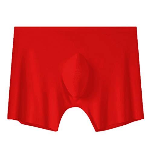 BLIBUNALA Sexy Ultradünn Herren Unterwäsche Durchsichtig Ice Silk Printed Sport-Boxershorts für Sex Ultradünn Enge Unterhosen Elastisch Mittig Tailliert Lustige Unterwäsche Klassisch Sexy Reizwäsche von BLIBUNALA