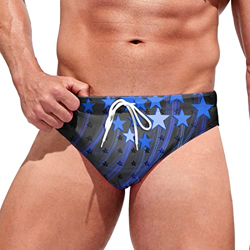 Badeslip Herren GrüN, für Wassersport Sommer Fashion Kurz Eng Anliegend Shorts Badebekleidung Classic Schnell Trocknend High Cut Kurze Badehosen Trunk Mode Schwimmen Klassischer Bademode Bade-Slip von BLIBUNALA