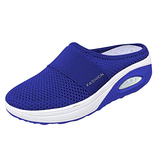 Orthopädische Schuhe Damen Air Cushion Diabetiker Nettjade Schuhe Slip-On Sportschuhe Sabots Mit Luftkissen Wmshoe Hausschuhe Frauen Walkingschuhe Bequeme Laufschuhe Volleyball Sneaker Turnschuhe von BLIBUNALA