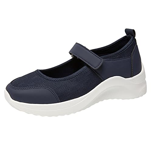 Orthopädische Schuhe Damen Air Cushion Diabetiker Schuhe Mit Luftkissen Laufschuhe Slip-On Sabots Walkingschuhe Wmshoe Plateau Frauen Sneaker Sportschuhe Rutschfest Turnschuhe Mit Fussbett Hausschuhe von BLIBUNALA