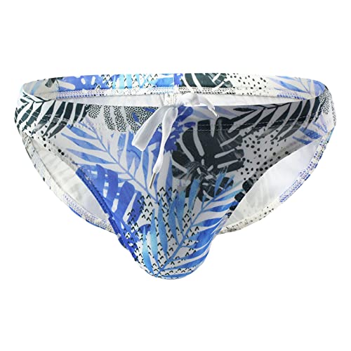 Sonnendurchlässiger Badehose Herren Bademode Swimming Elastische Bade-Slip Atmungsaktiv Körpernah Trunk Comfortable Klassischer Badeanzug für Wassersport Low Rise Surfshorts Print Sommer Swimwear von BLIBUNALA