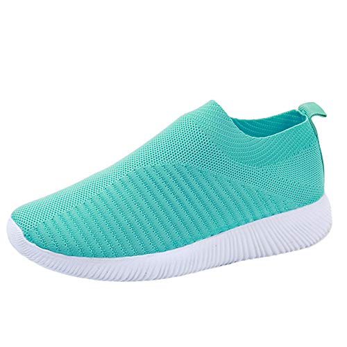 Sportschuhe Damen Hoher Schaft Plateau Mode Freizeitsportschuhe Lässige Slip On Laufschuhe Comfort Outdoor Schuhe Rutschfest Workout Tennisschuhe Leichtgewichts Mesh Atmungsaktive Sommerschuhe von BLIBUNALA