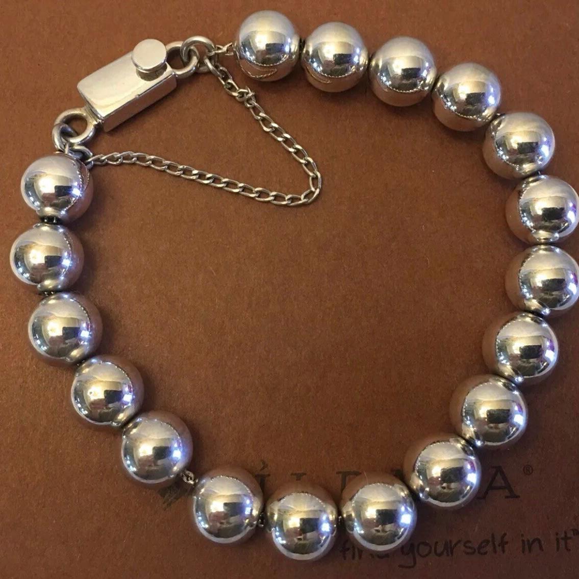 Silpada Silber Sterling 10 Mm Perlenarmband Mit Kastenverschluss B0471 von BLJewlsSilpada