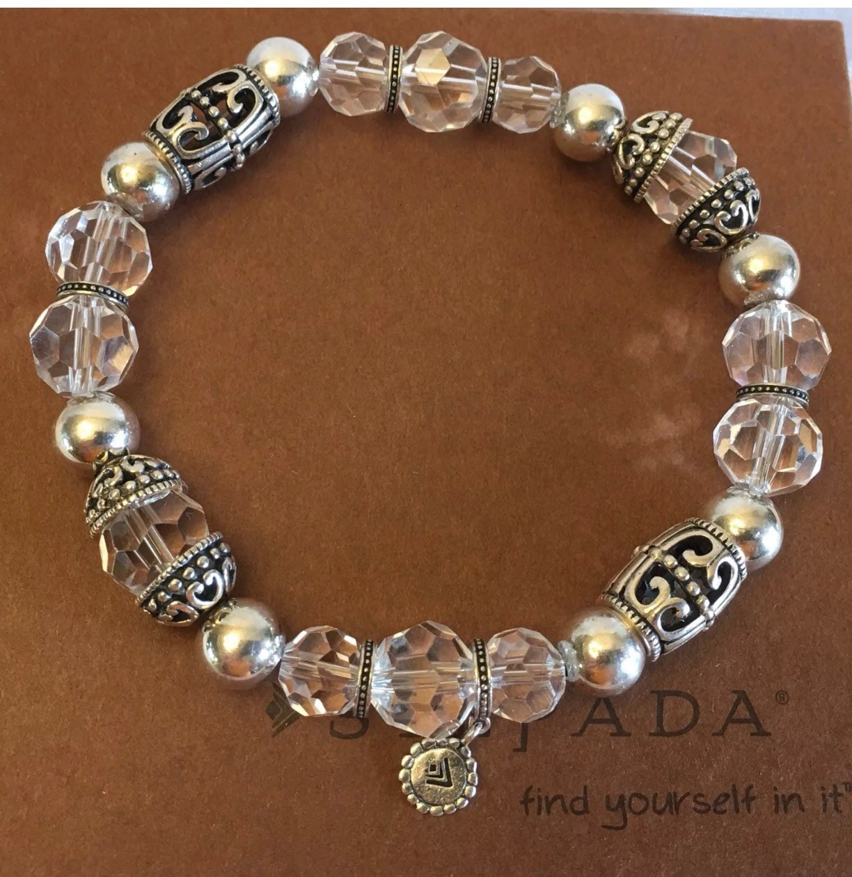 Silpada Sterling Silber Glasperlen Stretch Armband B2413 von BLJewlsSilpada