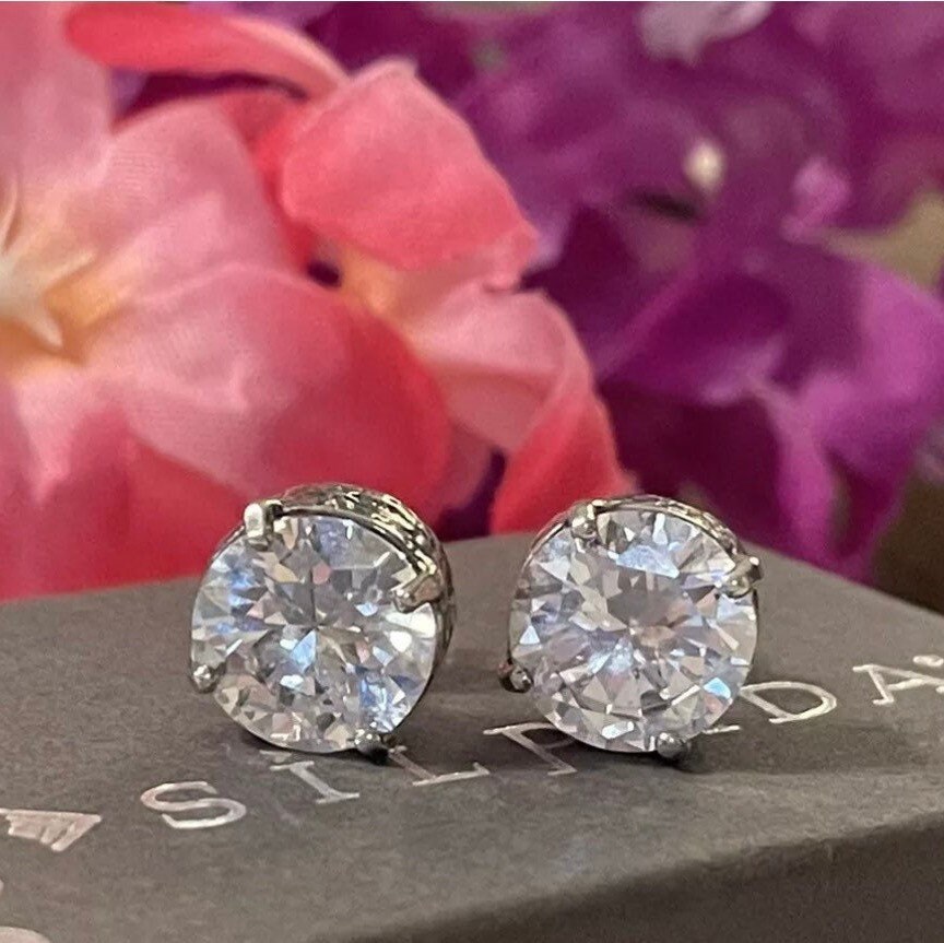 Silpada Sterling Silber Ohrstecker Mit Zirkonia "Crown Jewel Queen For A Day' P2381 von BLJewlsSilpada