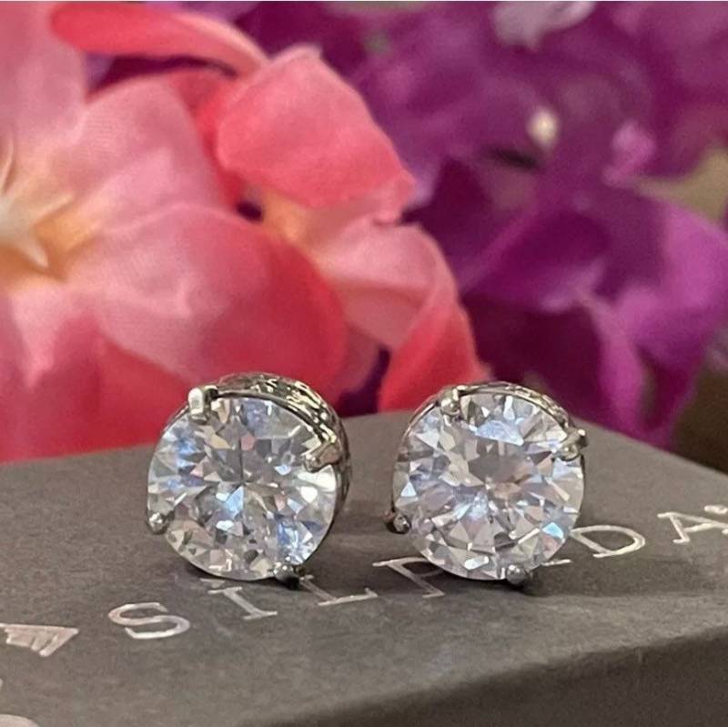 Silpada Sterling Silber Ohrstecker Mit Zirkonia "Crown Jewel Queen For A Day' P2381 von BLJewlsSilpada