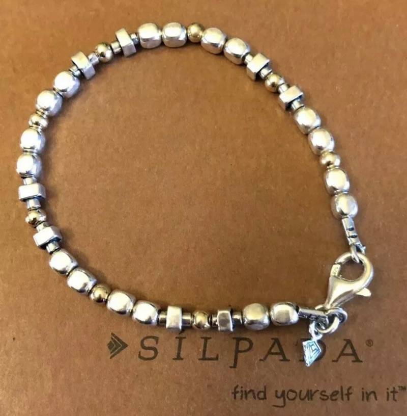 Silpada Sterling Silber & 14K Gf Perlen-Nugget Armband B1213 von BLJewlsSilpada