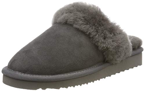 BLK1978 Damen 522 270 Pantoffeln, Grau (Grey Lea 204) von BLK1978