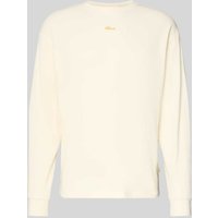 BLKVIS Longsleeve mit Label-Detail in Offwhite, Größe M von BLKVIS