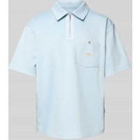 BLKVIS Regular Fit Poloshirt mit Brusttasche in Hellblau, Größe L von BLKVIS