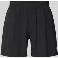 BLKVIS Regular Fit Shorts mit Logo-Stitching in Black, Größe L von BLKVIS
