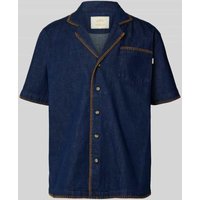 BLKVIS Relaxed Fit Jeanshemd mit Brusttasche in Jeansblau, Größe M von BLKVIS