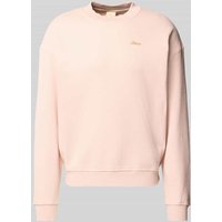 BLKVIS Sweatshirt mit Label-Stitching in Altrosa, Größe M von BLKVIS