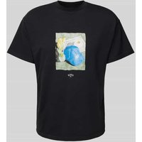 BLKVIS T-Shirt mit Label-Print in Black, Größe M von BLKVIS