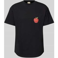 BLKVIS T-Shirt mit Label-Print in Black, Größe XS von BLKVIS