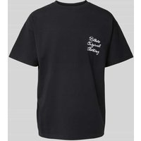 BLKVIS T-Shirt mit Label-Stitching Modell 'PRIMAVERA' in Black, Größe XXL von BLKVIS