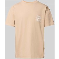 BLKVIS T-Shirt mit Label-Stitching Modell 'PRIMAVERA' in Sand, Größe M von BLKVIS