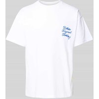 BLKVIS T-Shirt mit Label-Stitching Modell 'PRIMAVERA' in Weiss, Größe XXL von BLKVIS