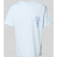 BLKVIS T-Shirt mit Motiv- und Label-Print Modell 'VASO' in Hellblau, Größe XXL von BLKVIS