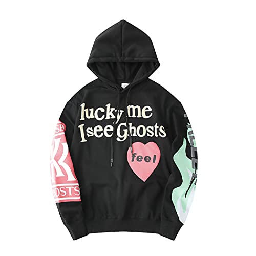 BLLDFZ I See Ghosts Hoodie Hip Hop Hooded, Schwarz, XXL/3XL BLLDFZ I See Ghosts Hoodie Hip Hop Hooded, Schwarz, XXL/3XL von BLLDFZ