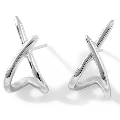 BLNC Silber Ohrstecker, Damen Ohrringe, Hypoallergen, Klein, Schmuck Geschenke für Frauen von BLNC