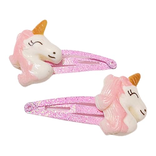 1 Paar Haarspangen für Mädchen, Glitzer, Haar-Accessoires, modische Haarspangen für Kinder, mehrfarbiges Design von BLNGET