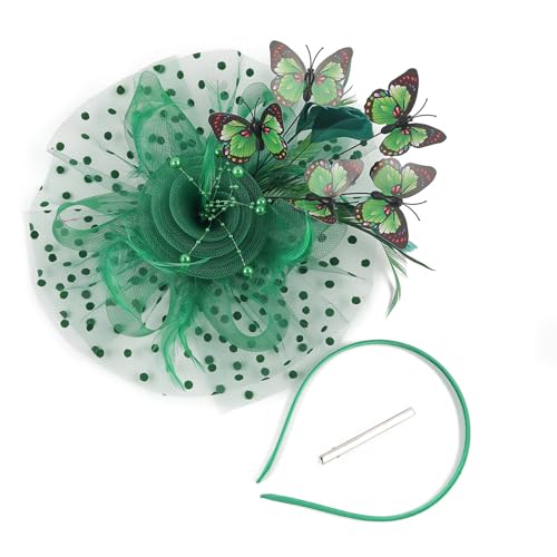 1920er Jahre Brautschmuck Schmetterling Kopfschmuck Royal Fascinator Breit Hochzeit Party Haarschmuck Elegant Hochzeit Thema von BLNGET