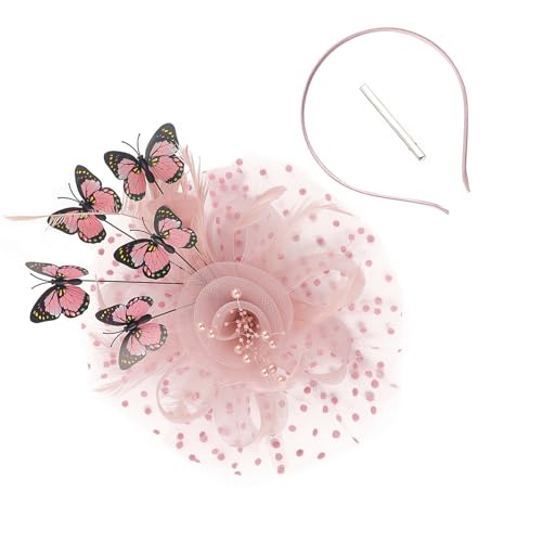 1920er Jahre Brautschmuck Schmetterling Kopfschmuck Royal Fascinator Breit Hochzeit Party Haarschmuck Elegant Hochzeit Thema von BLNGET