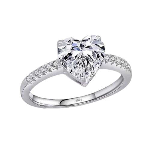 BLNGET Anspruchsvolle geometrische Herzringe für Damen, praktischer Ring, Fingerschmuck, Legierung, Textur, Geschenk für Modebegeisterte, As show, Metall von BLNGET