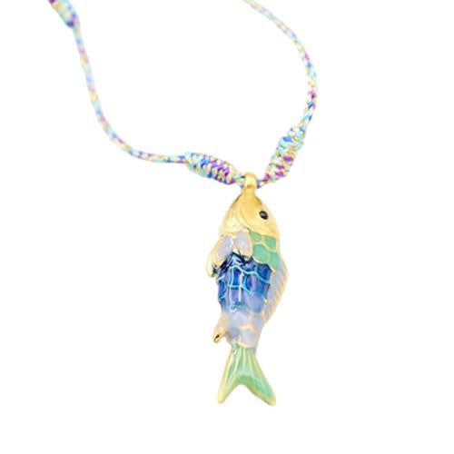 BLNGET Halskette mit Seefisch-Anhänger aus Edelstahl, buntes Marine-Design, optionaler Halsschmuck für Kinder und Erwachsene BLNGET Halskette mit Seefisch-Anhänger aus Edelstahl, buntes Marine-Design, optionaler Halsschmuck für Kinder und Erwachsene von BLNGET