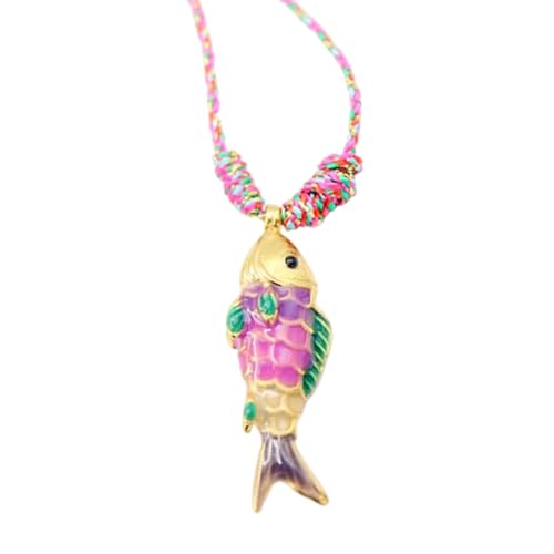 BLNGET Halskette mit Seefisch-Anhänger aus Edelstahl, buntes Marine-Design, optionaler Halsschmuck für Kinder und Erwachsene BLNGET Halskette mit Seefisch-Anhänger aus Edelstahl, buntes Marine-Design, optionaler Halsschmuck für Kinder und Erwachsene von BLNGET