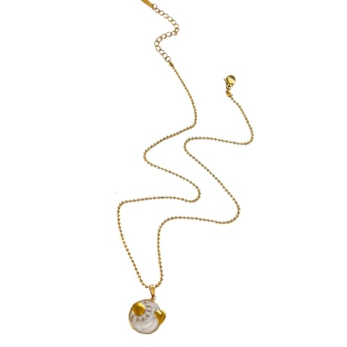 BLNGET Modische Halskette mit Tarotkarten-Anhänger für Damen im Retro-Stil mit stabilen Edelstahl-Zodiacs-Designs, As show, Edelstahl von BLNGET