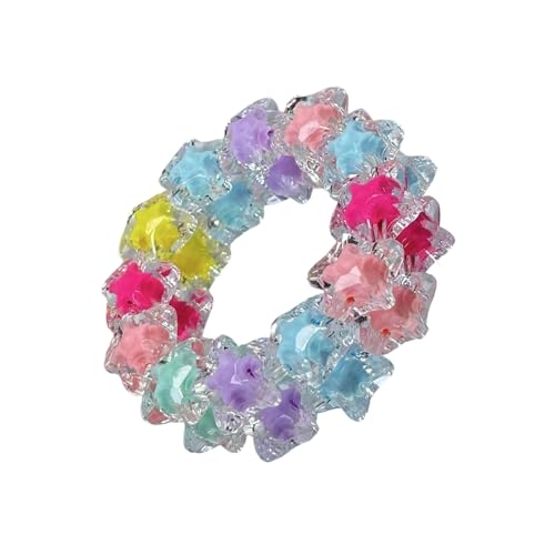 BLNGET Trendige Dopamin-Stern-Halskette/-Armband mit Regenbogen-Perlen für Frauen, modische Schichtkette, 2, Perlen von BLNGET