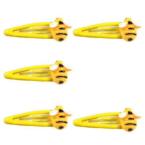 Bienen-Haarspangen für Kinder, gemischte ABS-Haarnadeln, leicht, mehrfarbig, 5 Stück von BLNGET