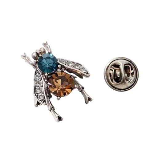 Elegante Bienen-Brosche mit Strasssteinen, emailliert, für trendige Frauen, Hochzeit, Party, Kleid, Schmuck, Geschenk, Accessoire, As show, Zink von BLNGET