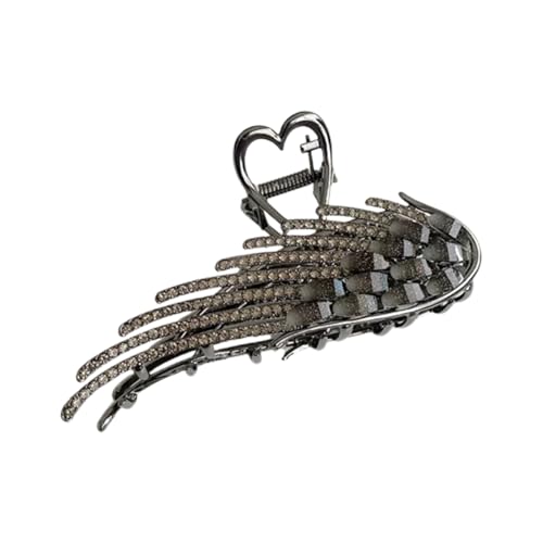Elegante Haarklammer mit Strasssteinen in Flügelform für Damen und Mädchen, modisches Haarstyling-Accessoire für den täglichen Gebrauch von BLNGET