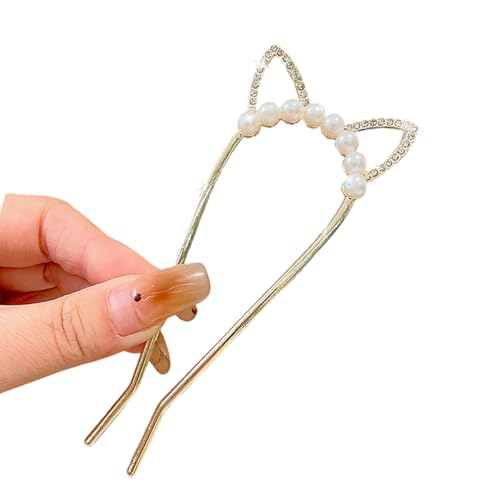 Elegante Haarspange mit Strasssteinen für Hochzeiten, Bankette, sichere Hochsteckfrisur, Metall-Haarnadel für Frauen, formelle Veranstaltungen von BLNGET