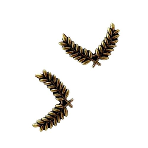 Elegante Retro-Anstecknadel aus Weizenohren, Legierung, leichtes Schmuck-Accessoire für Büro, Party, Hochzeit, As show, Metall von BLNGET