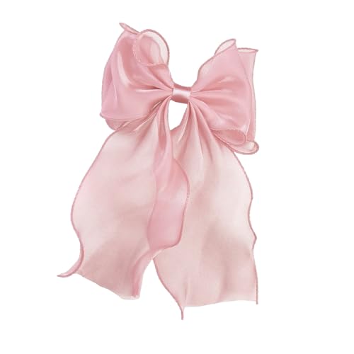Elegante große Schleifen-Haarspange für Damen, französisches Design, langer Schwanz, Tüll, Haarstyling-Zubehör für den täglichen Gebrauch von BLNGET