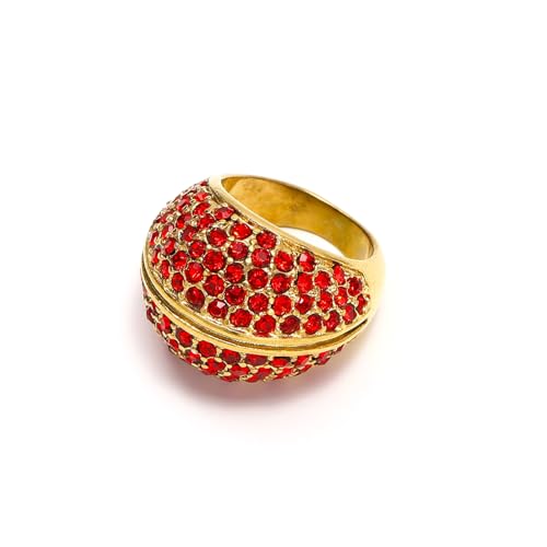 Eleganter Damenring mit Volldiamanten, mehrfarbige Steine, funkelnder Stahlschmuck für sie, erhältlich in den Größen 39-38, 32, Titanstahl Eleganter Damenring mit Volldiamanten, mehrfarbige Steine, funkelnder Stahlschmuck für sie, erhältlich in den Größen 39-38, 32, Titanstahl von BLNGET