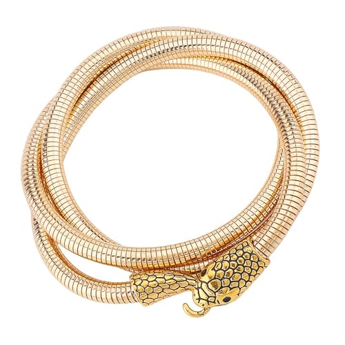 Flexibles Schlangen-Schlüsselbein-Halskette, gedrehtes Armband, eleganter Legierungsschmuck für den täglichen Gebrauch und besondere Anlässe, As show, Metall von BLNGET