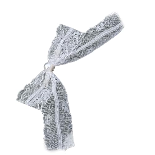 Französische Kunstperlen Spitze Schleifen Haarspange Elegant Haarschmuck für Frauen Mädchen Braut Party Alltag von BLNGET