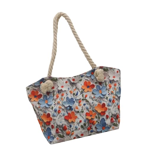 Große Kapazität Floral Umhängetasche für Frauen Nylon Unterarmtaschen Casual Handtasche Top Griff Tasche für Arbeit Reisen Einkaufen Große Kapazität Floral Umhängetasche für Frauen Nylon Unterarmtaschen Casual Handtasche Top Griff Tasche für Arbeit Reisen Einkaufen von BLNGET