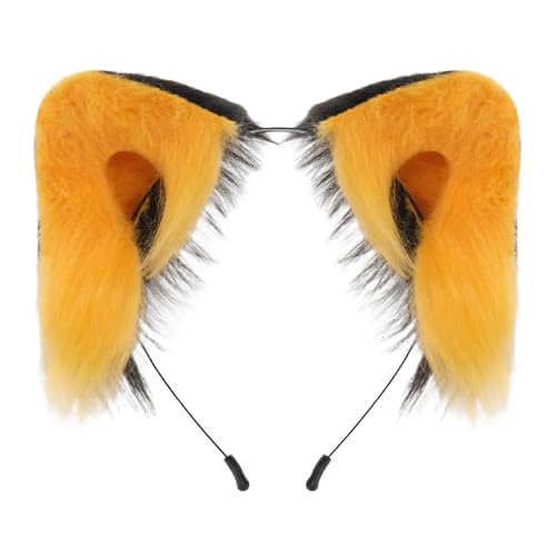 Haarreif mit Katzenohren aus Plüsch, weich, handgefertigt, Haarstyling-Zubehör für Halloween, Rollenspiele, Party, Kostüm, Event, Versammlungen von BLNGET
