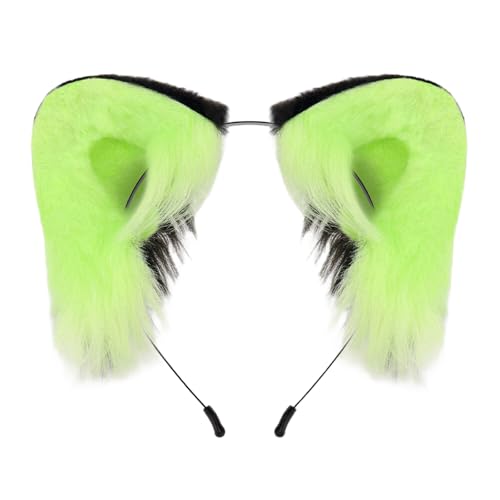 Haarreif mit Katzenohren aus Plüsch, weich, handgefertigt, Haarstyling-Zubehör für Halloween, Rollenspiele, Party, Kostüm, Event, Versammlungen von BLNGET